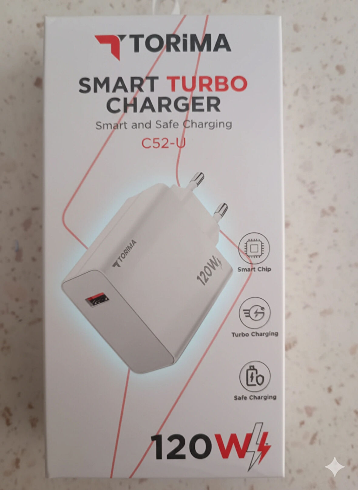 TORİMA 120W ŞARJ CİHAZI SETİ