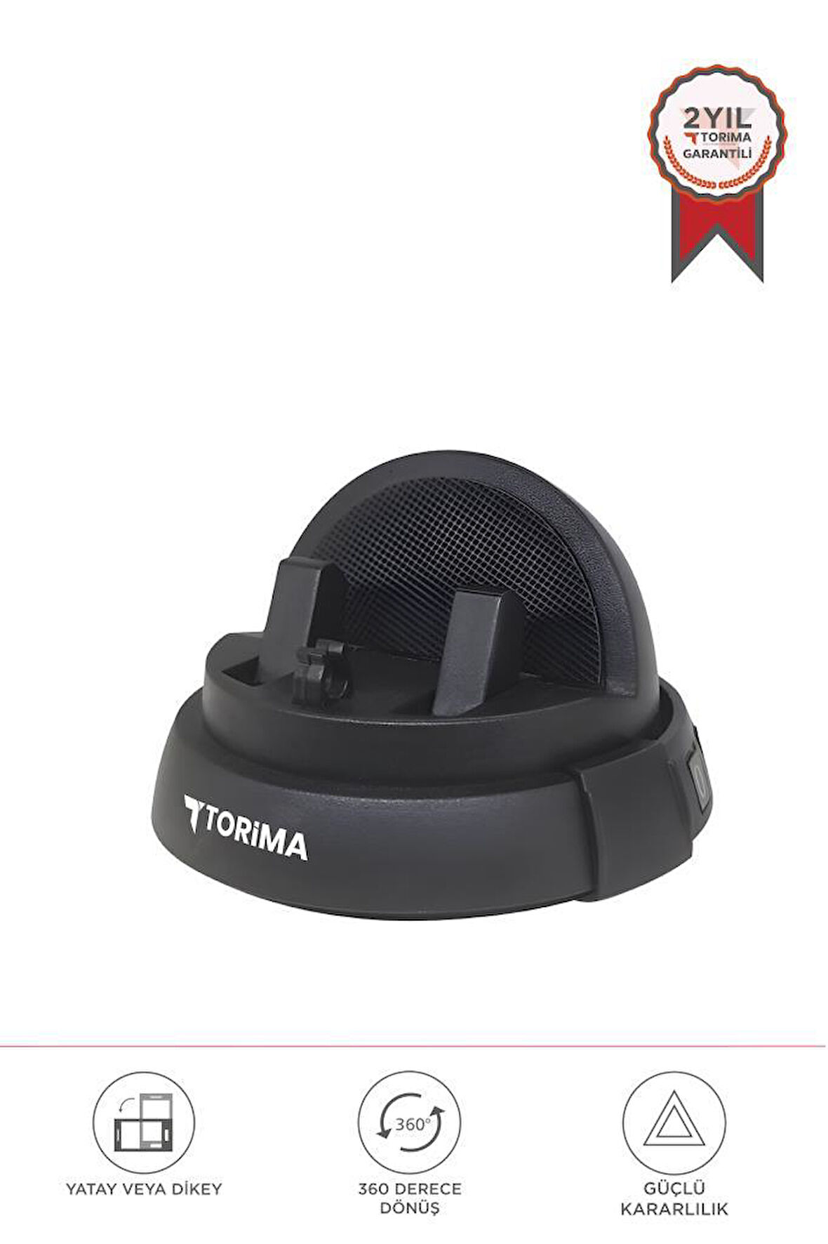 Torima JX-059 Siyah 360 Derece  Dönebilen Numaratörlü Güçlü Araç İçi Telefon Tutucu