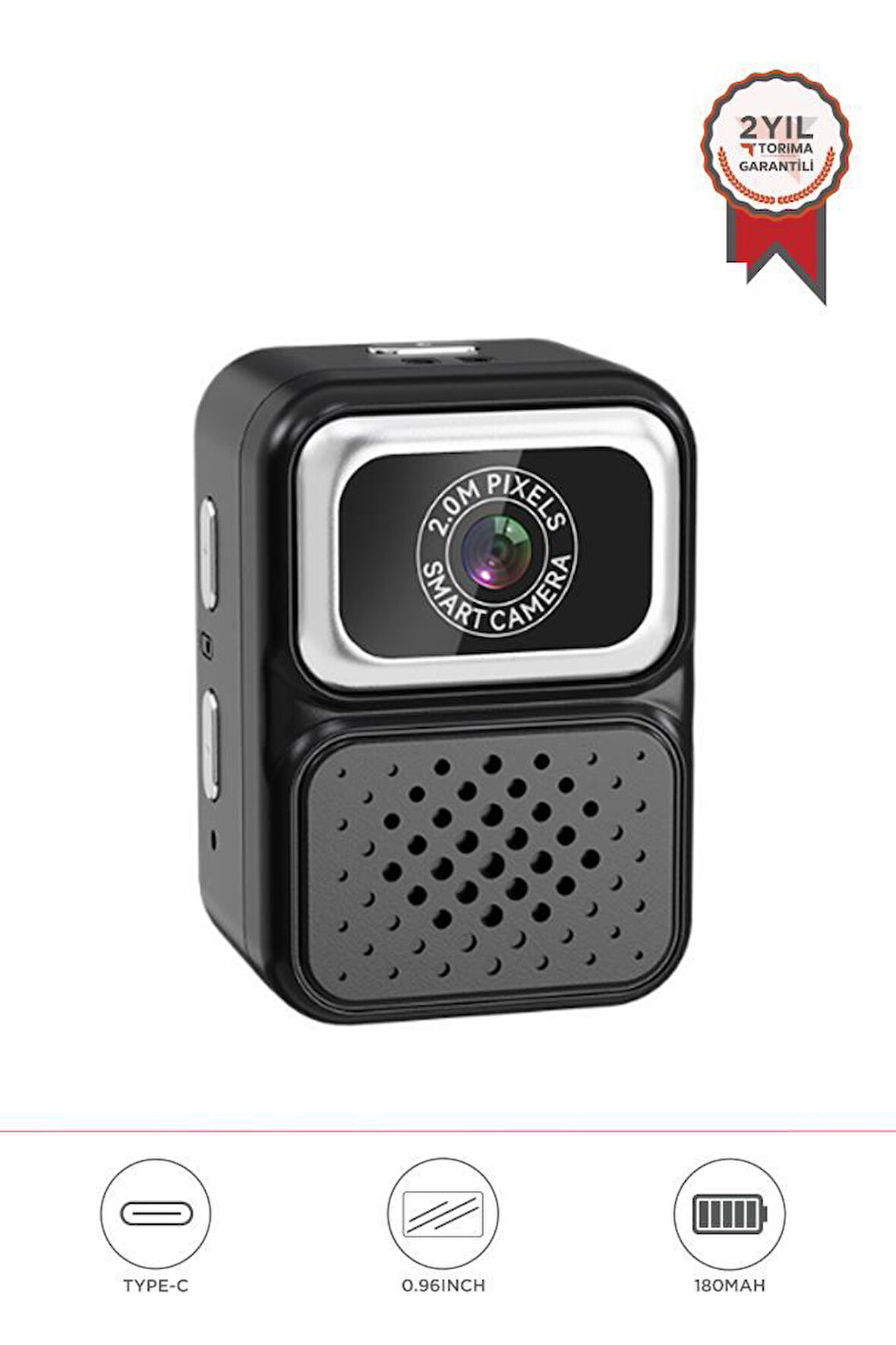 Torima CMR-36 Siyah Mini Anahtarlık Dijital 480P Video Fotoğraf Makinesi Kamera