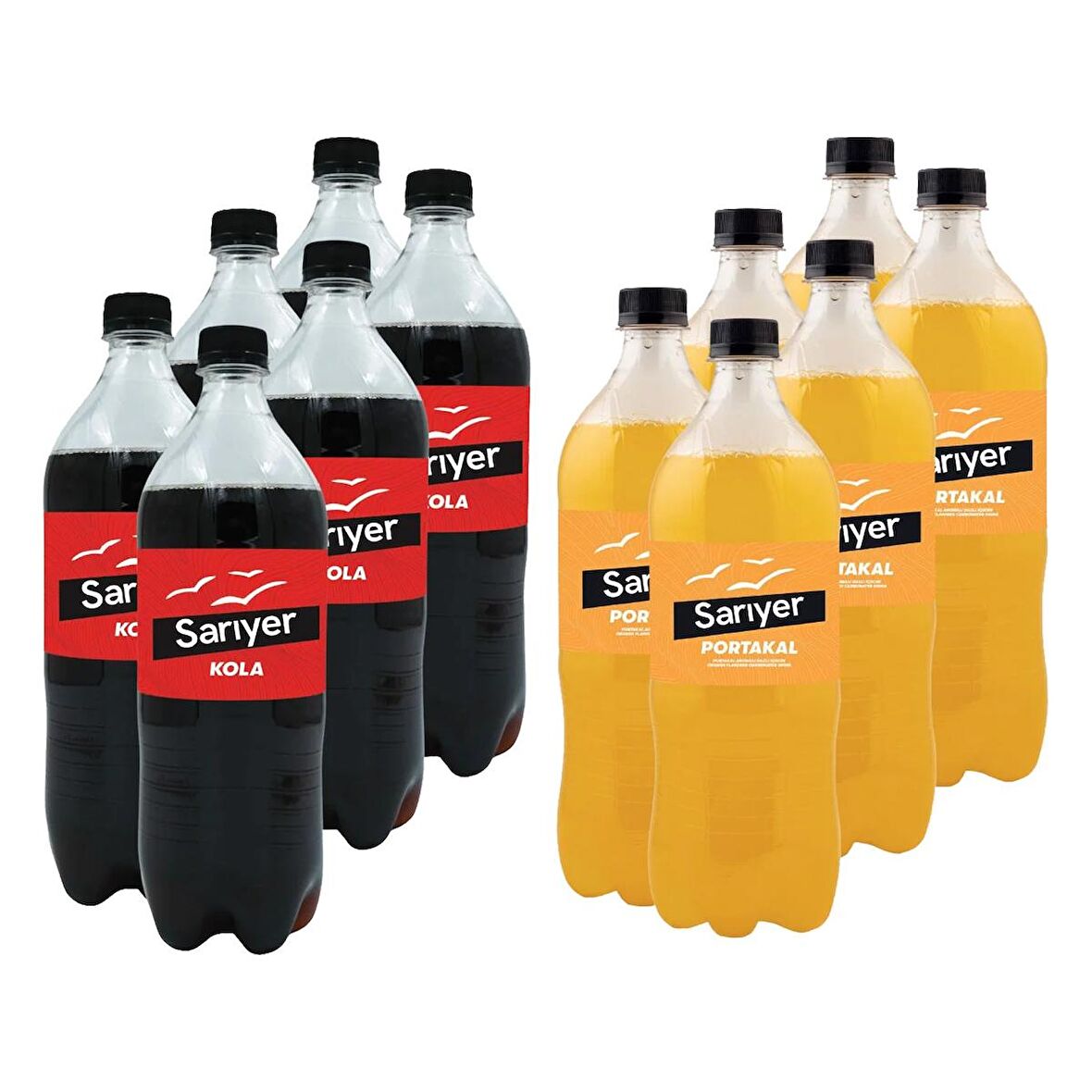 Sarıyer Kola+Portakal 1 lt 12 li Set