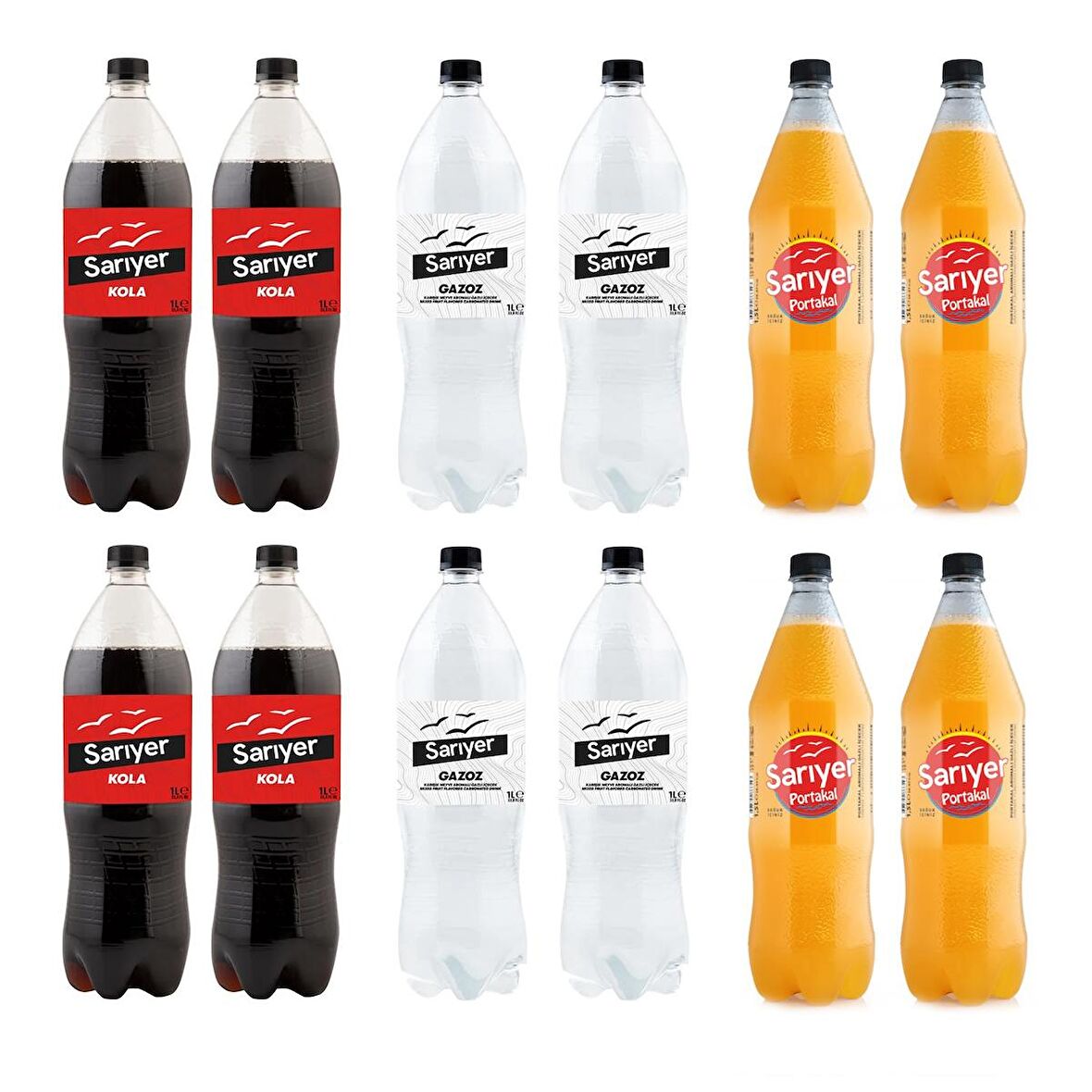 Sarıyer Kola-Portakal-Gazoz 12 li Karma Paket