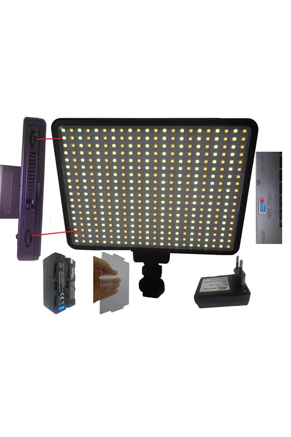 Led-396a, Panasonic Mdh3, Ac8 Için396 Ledli Sony Kamera Tepe Işığı