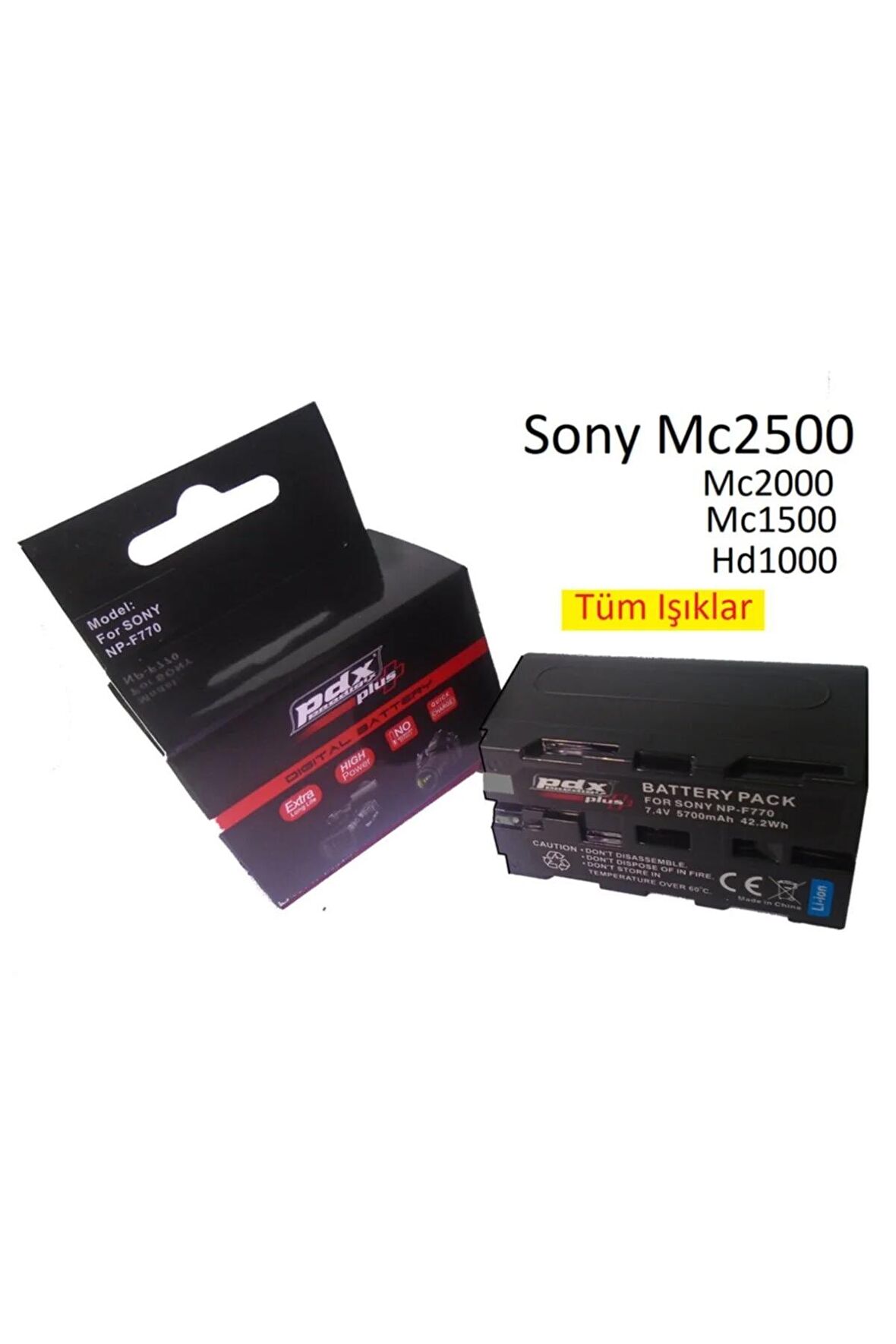 Sony Mc2500 Kamera Için Ideal Batarya