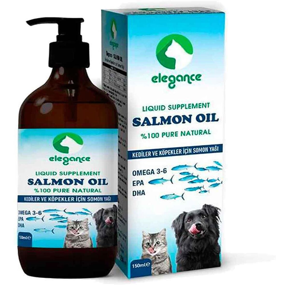 Elegance Somon Yağı Kedi ve Köpekler İçin 150ml