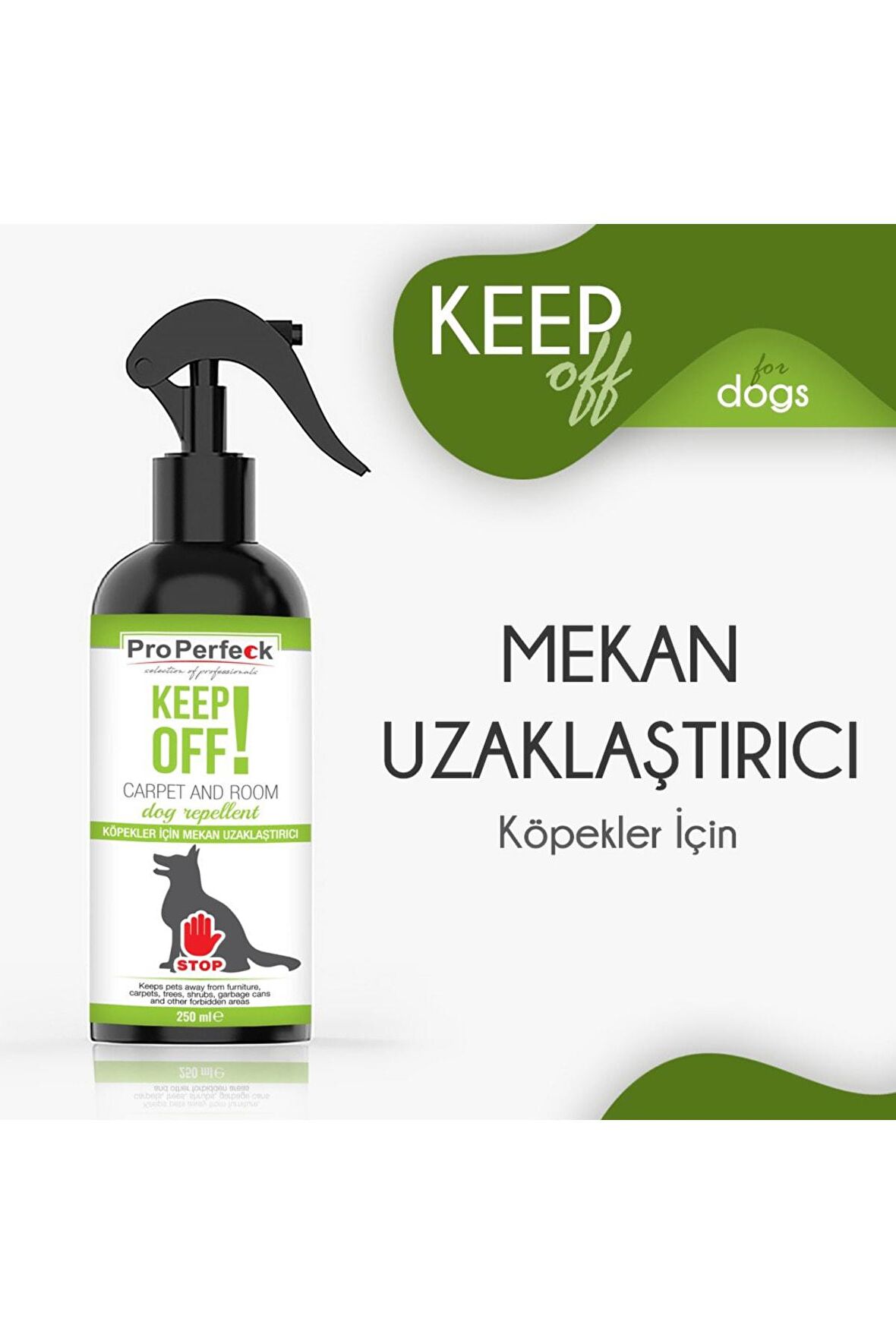 Keep Off Köpek Uzaklaştırıcı Iç Mekan Sprey, Alan Kısıtlıyıcı Köpek Alan Belirleme Spreyi 250 ml