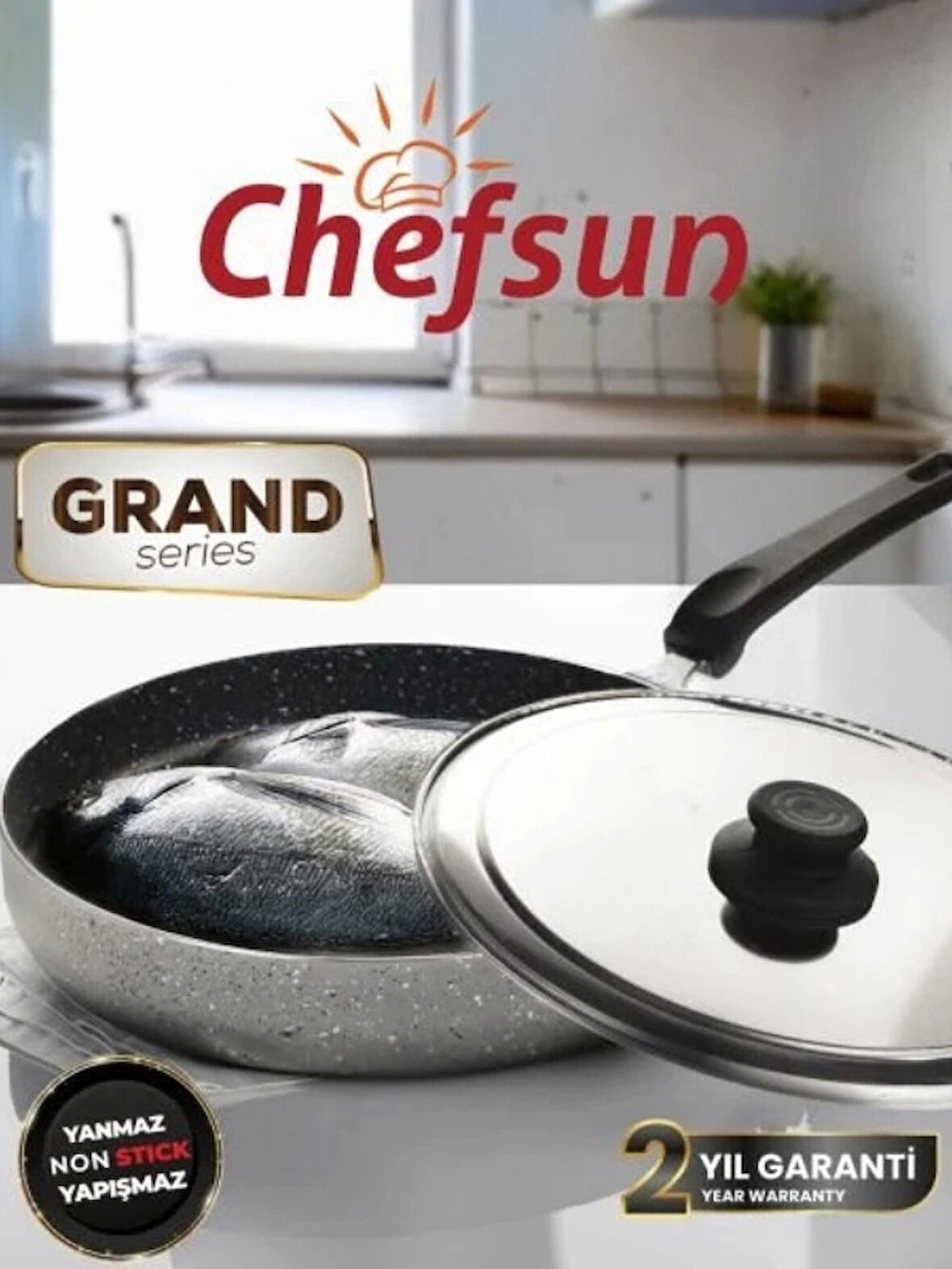 Granit Balık Tavası 34 Cm