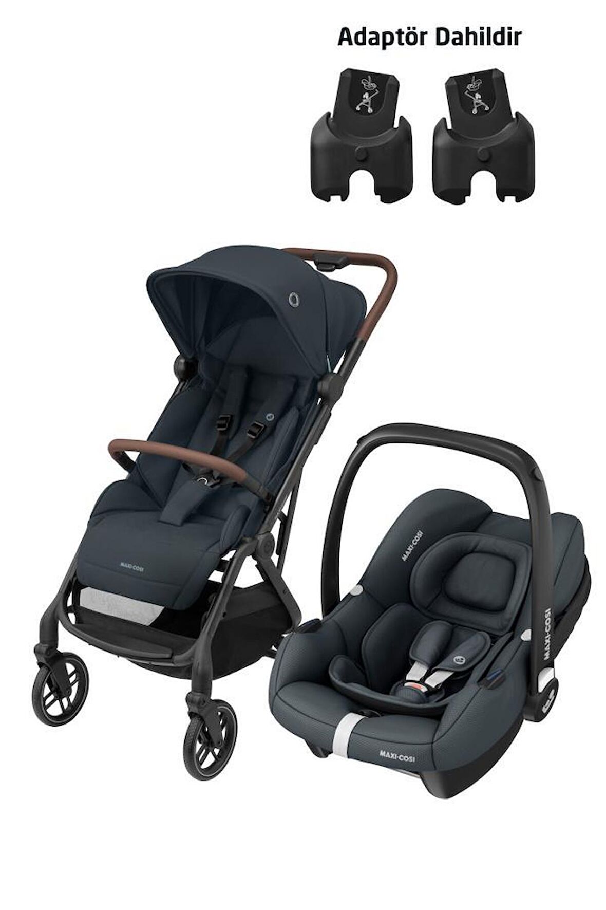 Maxi-Cosi Soho-Cabriofix İ-Size Modüler Ana Kucaklı Ultra Kompakt  Seyahat Sistem Bebek Arabası Essential Graphite