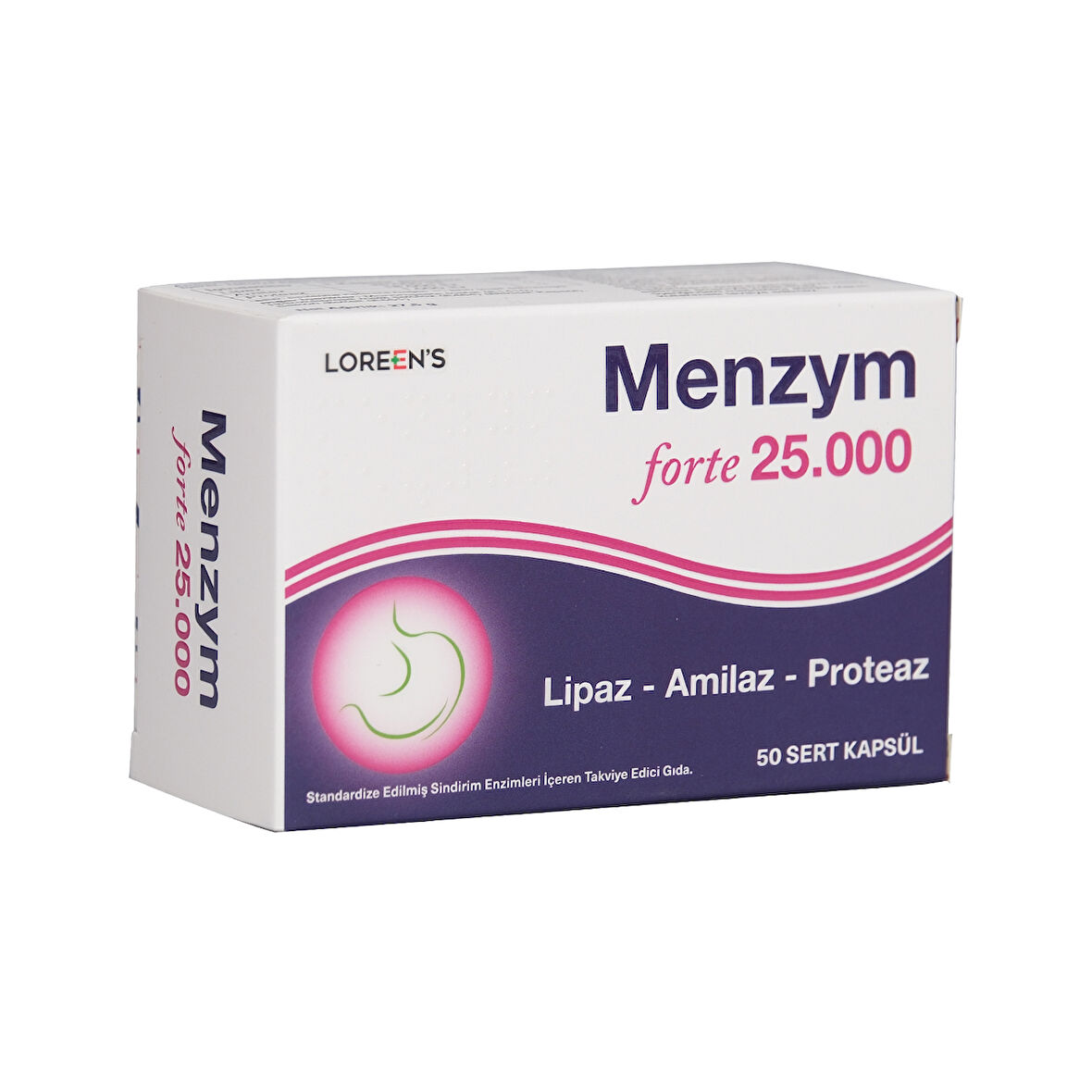 Menzym Forte 25.000 50 Sert Kapsul