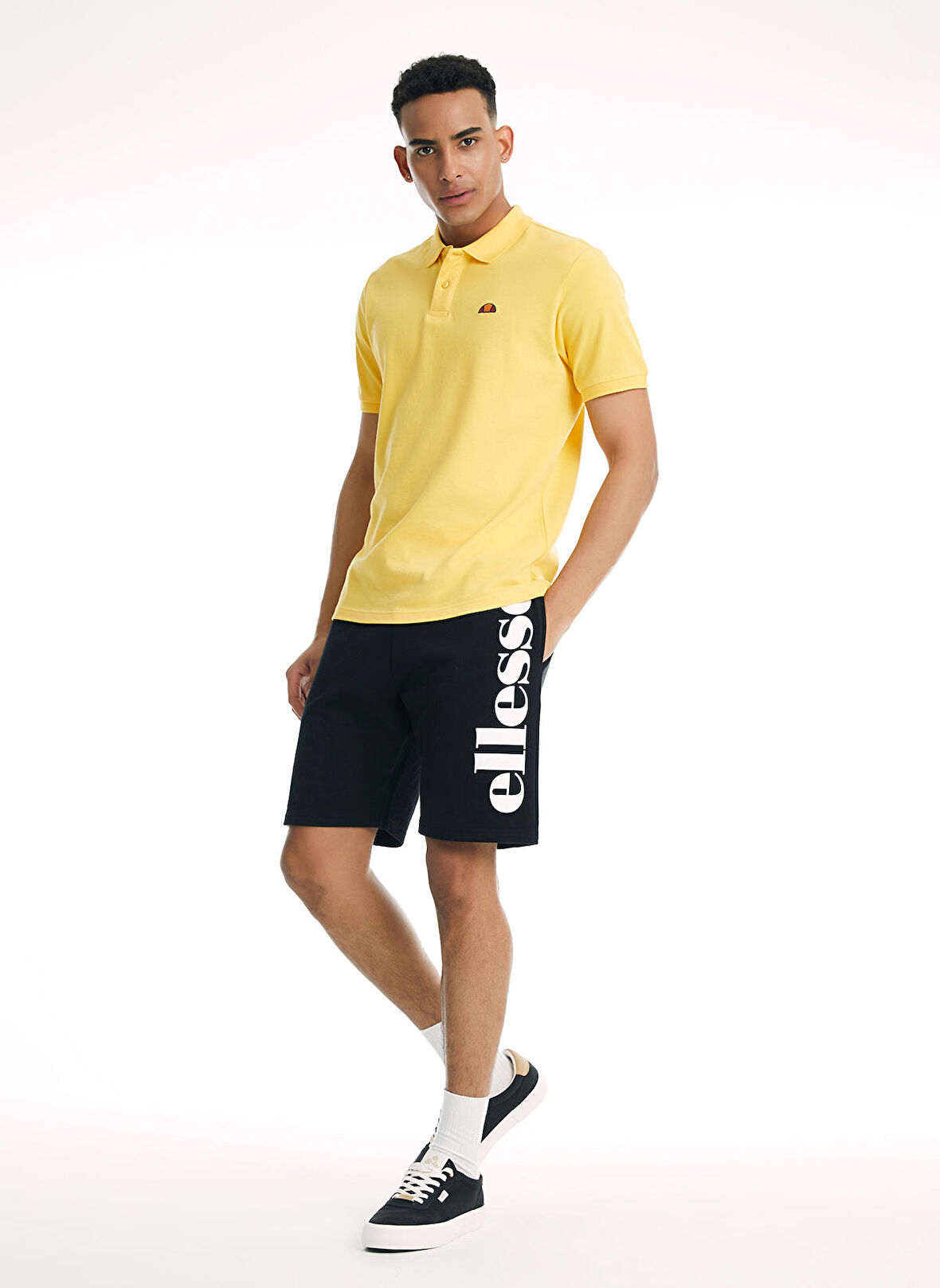Ellesse Sarı Erkek Bisiklet Yaka T-Shirt EM022-YL