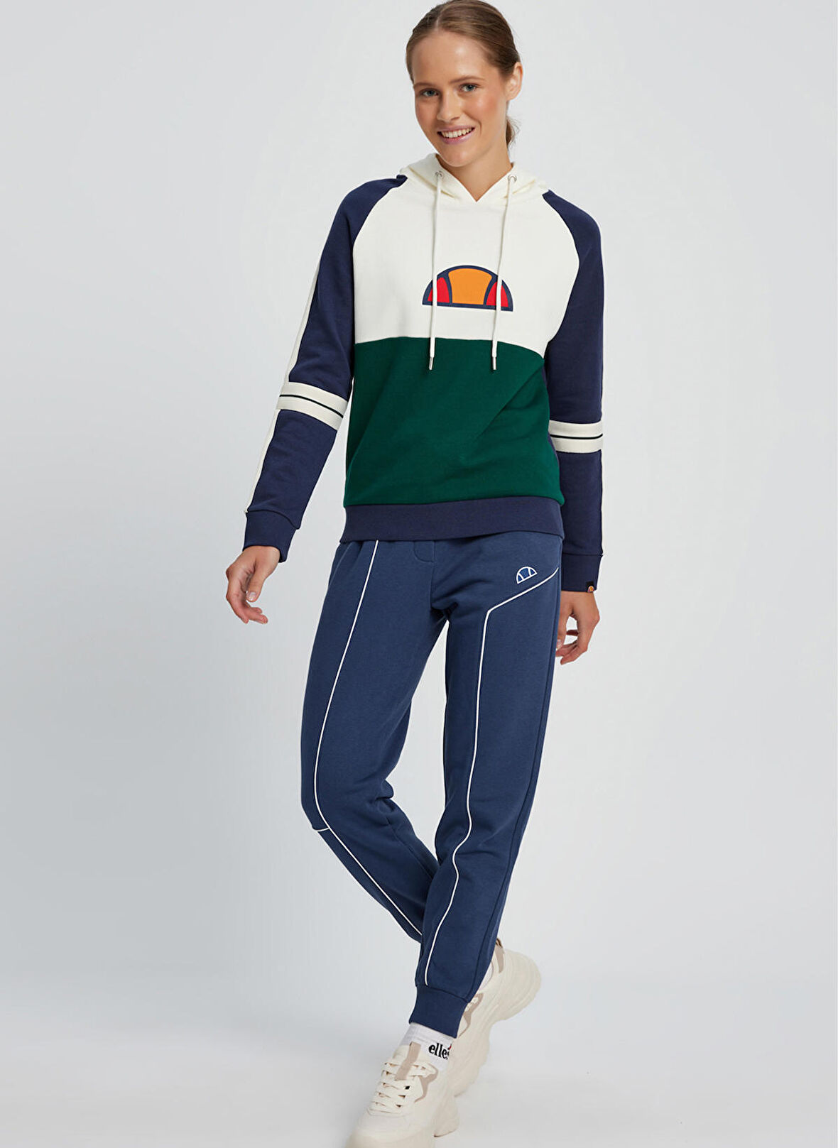 Ellesse Yeşil Kadın Kapüşonlu Sweatshirt EF082-GRN