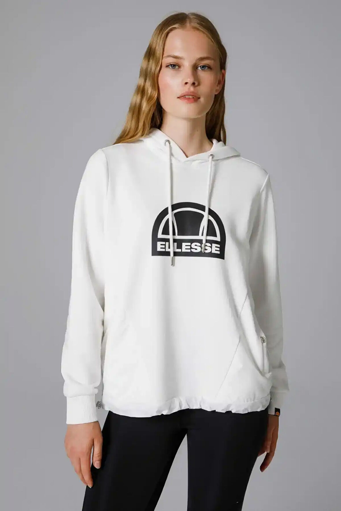 Ellesse Kadın Kapüşonlu Sweatshirt Beyaz