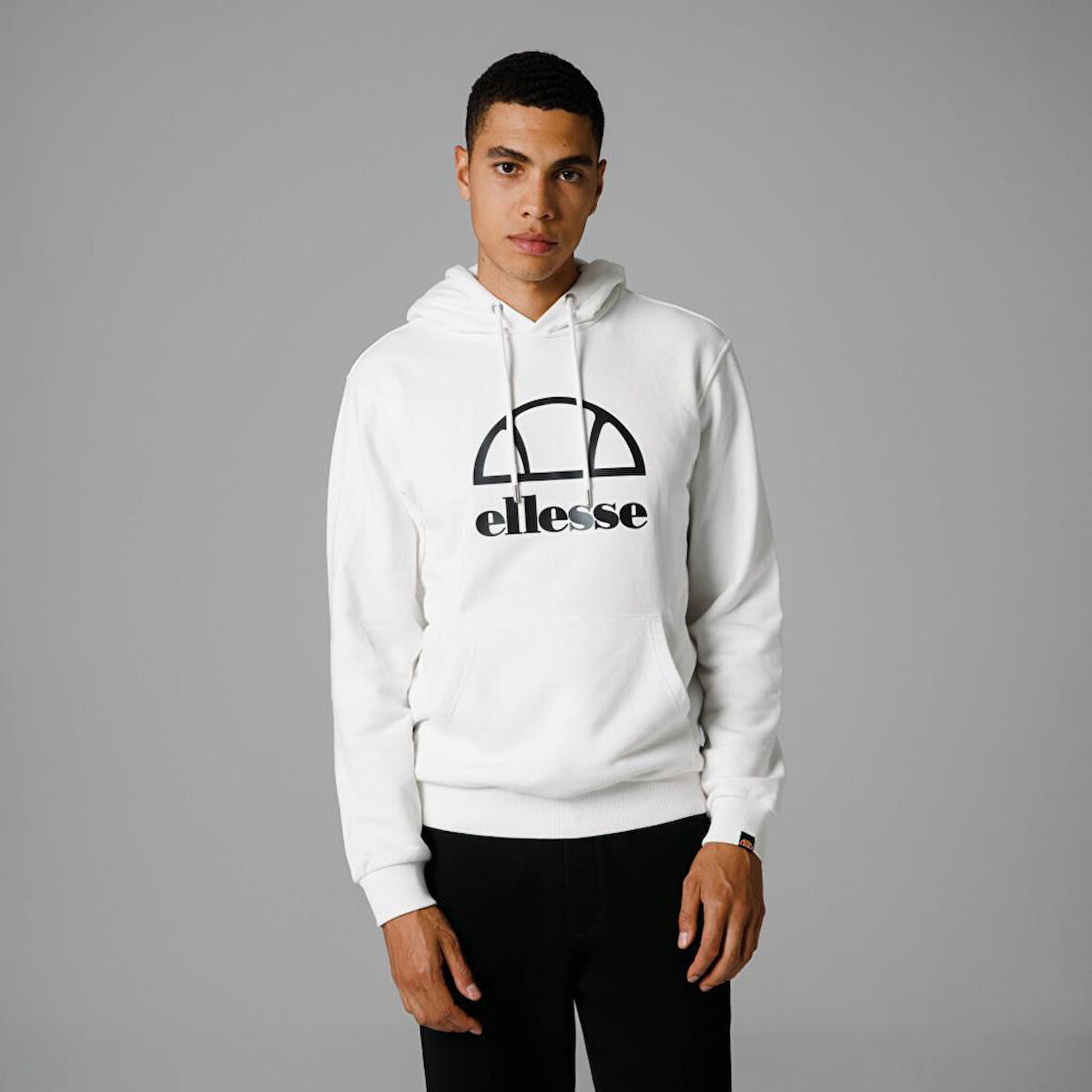 Ellesse Kapüşonlu Sweatshirt Beyaz Erkek EM253