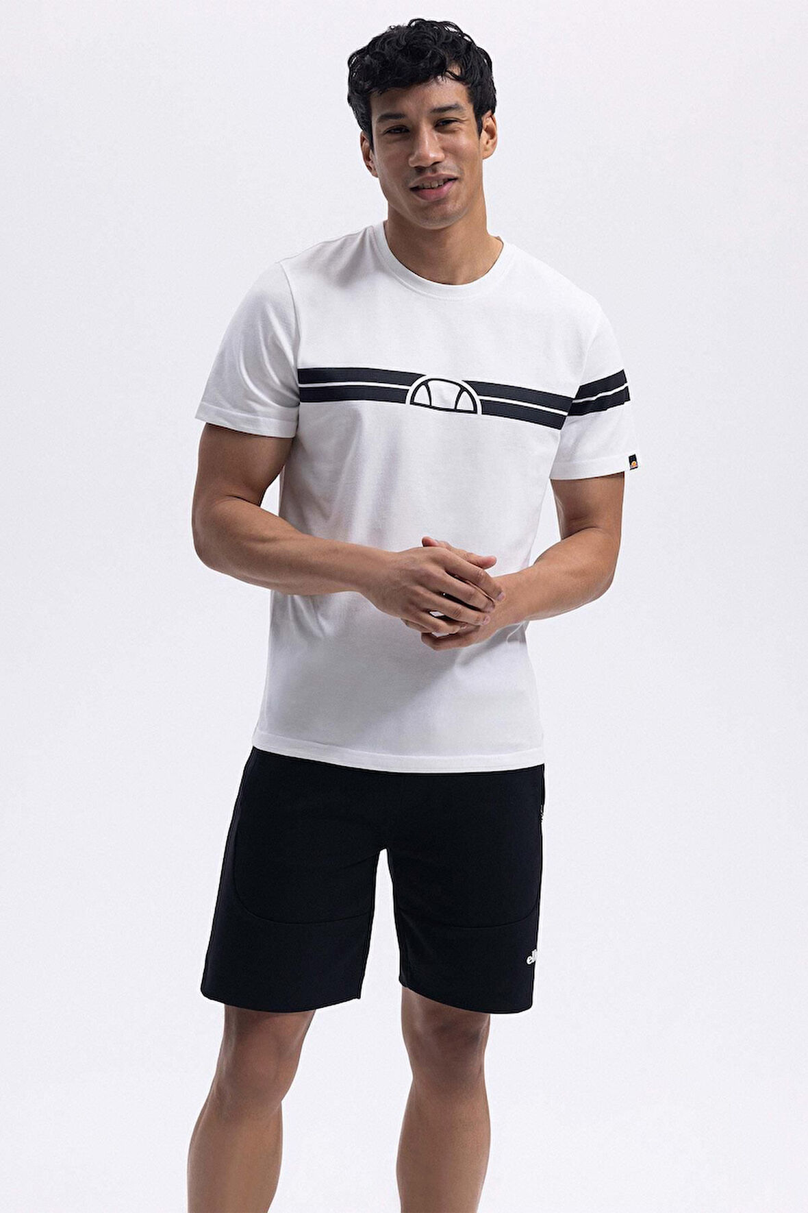 Ellesse Erkek Ekru Yuvarlak Yaka Tişört EM442