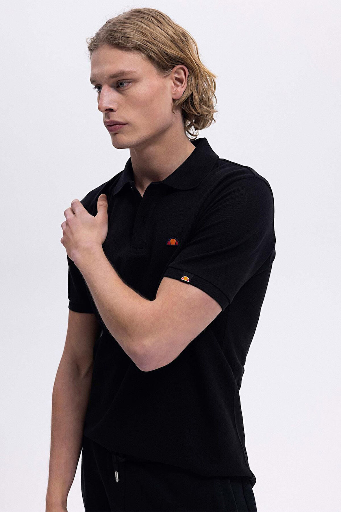 Ellesse Erkek Polo Yaka Siyah Tişört EM460