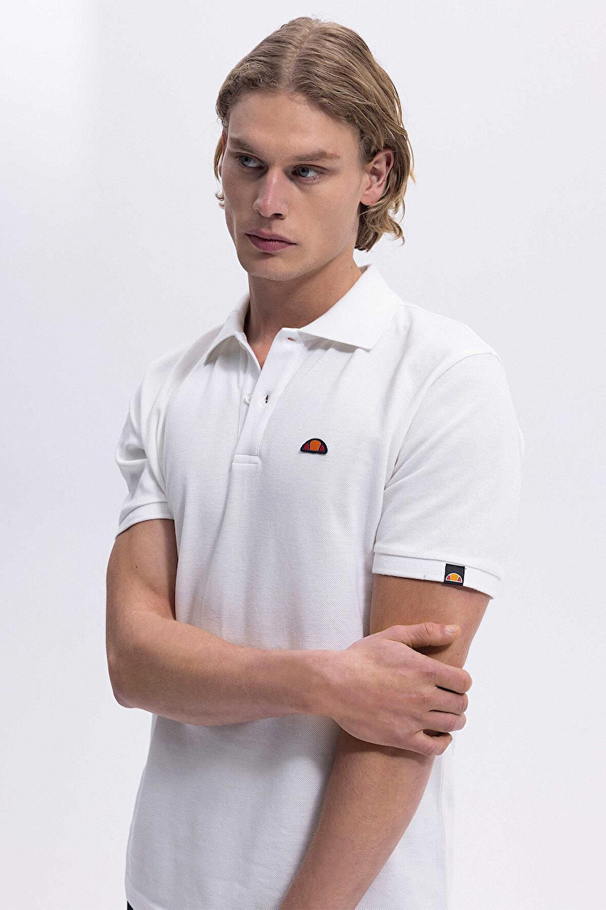 Ellesse Erkek Polo Yaka Beyaz Tişört EM460