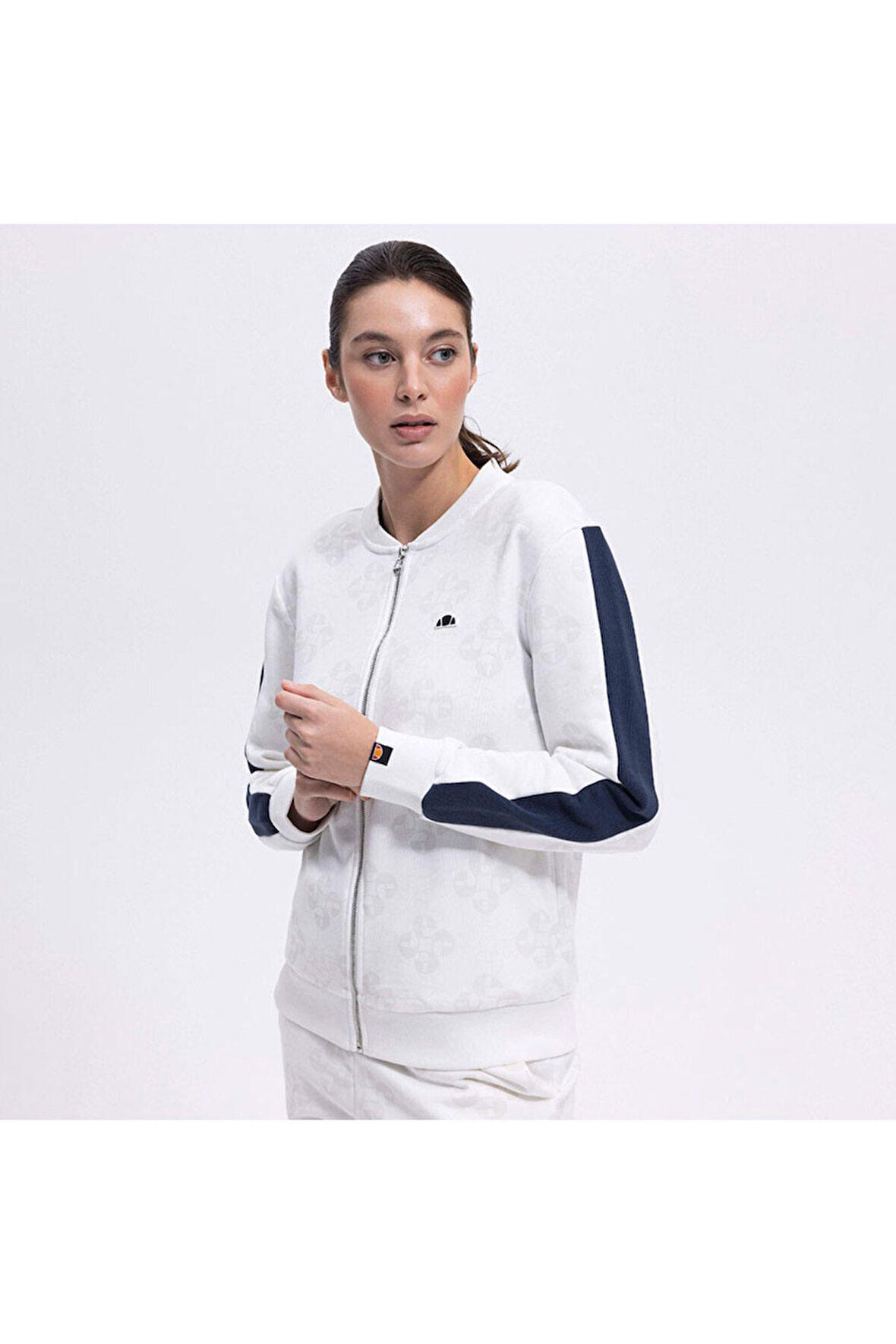 Ellesse Kadın Beyaz Fermuarlı Sweat EF375