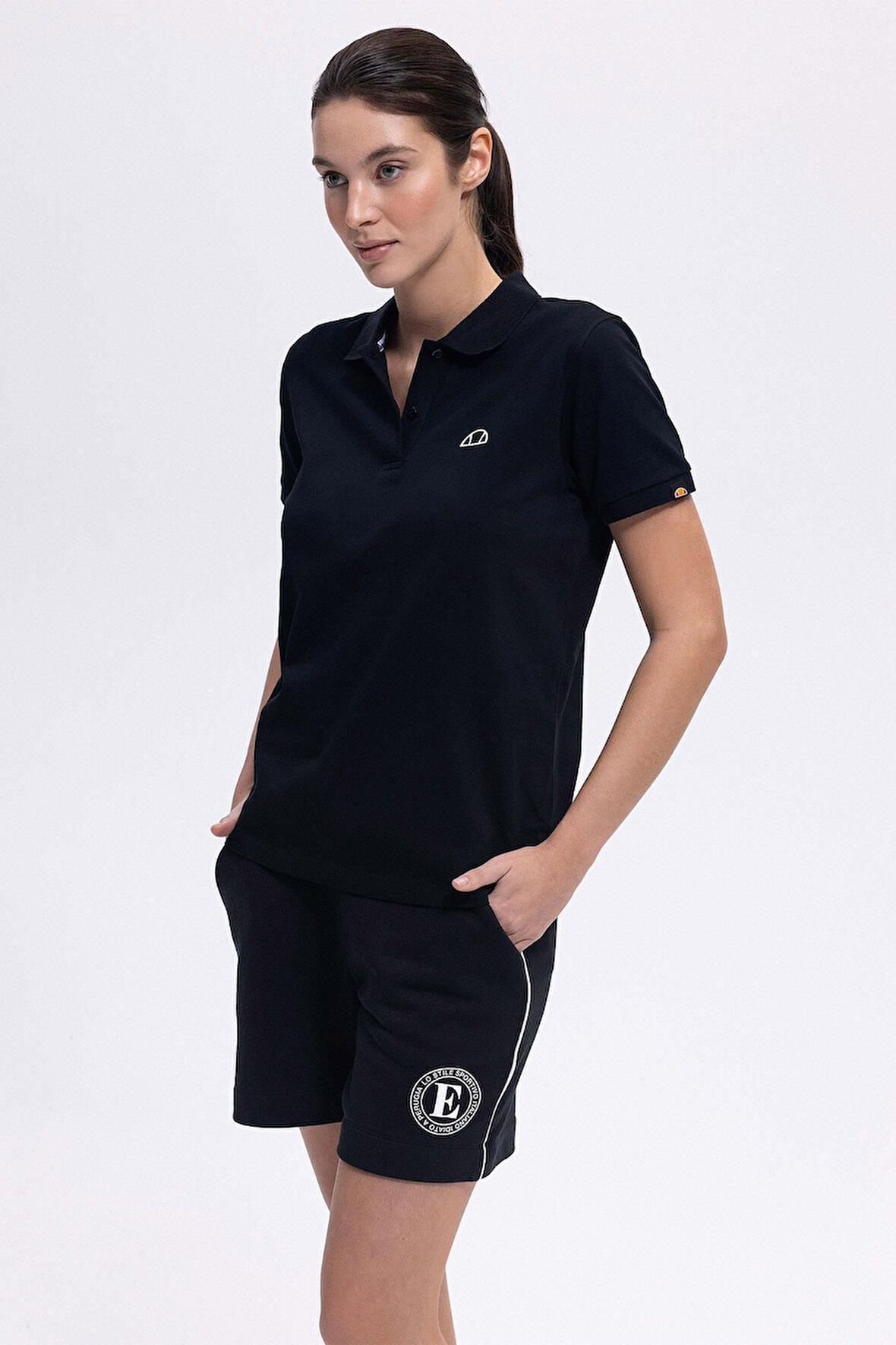 Ellesse Kadın Polo Yaka Siyah Tişört EF393