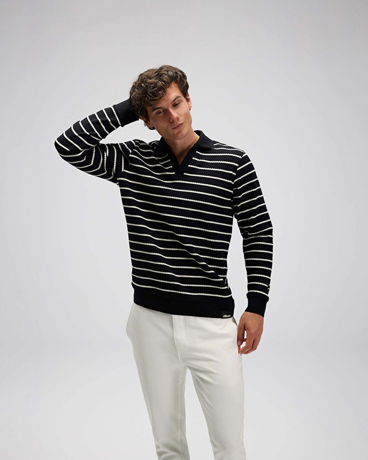 Ellesse Erkek Polo Sweatshirt EM594-BK