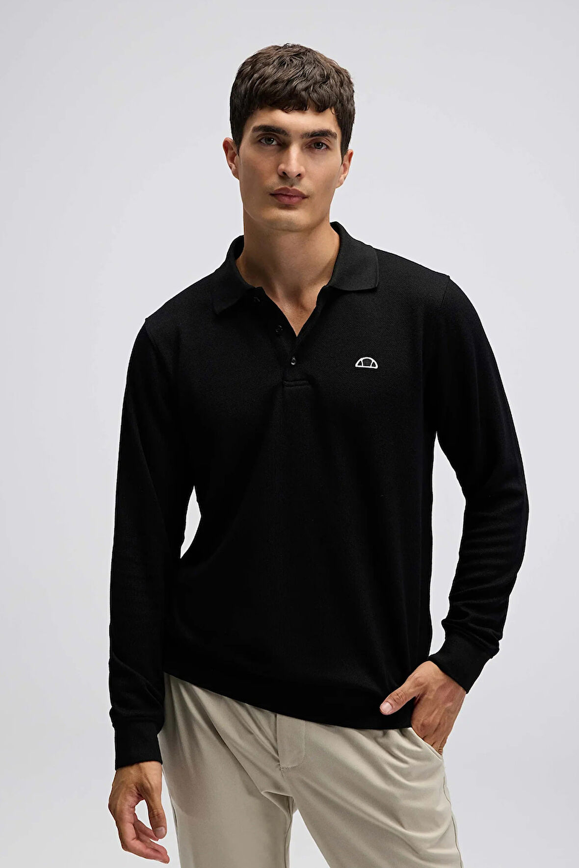 Ellesse Erkek Polo Yaka Sweat EM607-BK