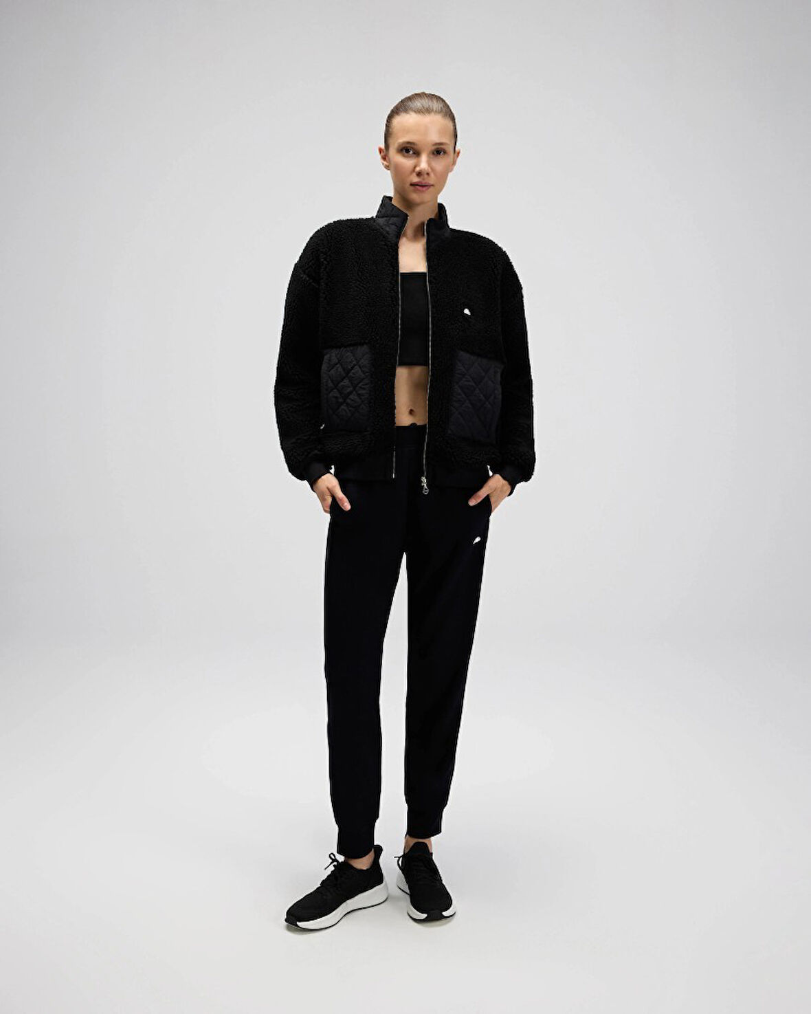 Ellesse EF525-Fleece Kadın Siyah Polar Mont