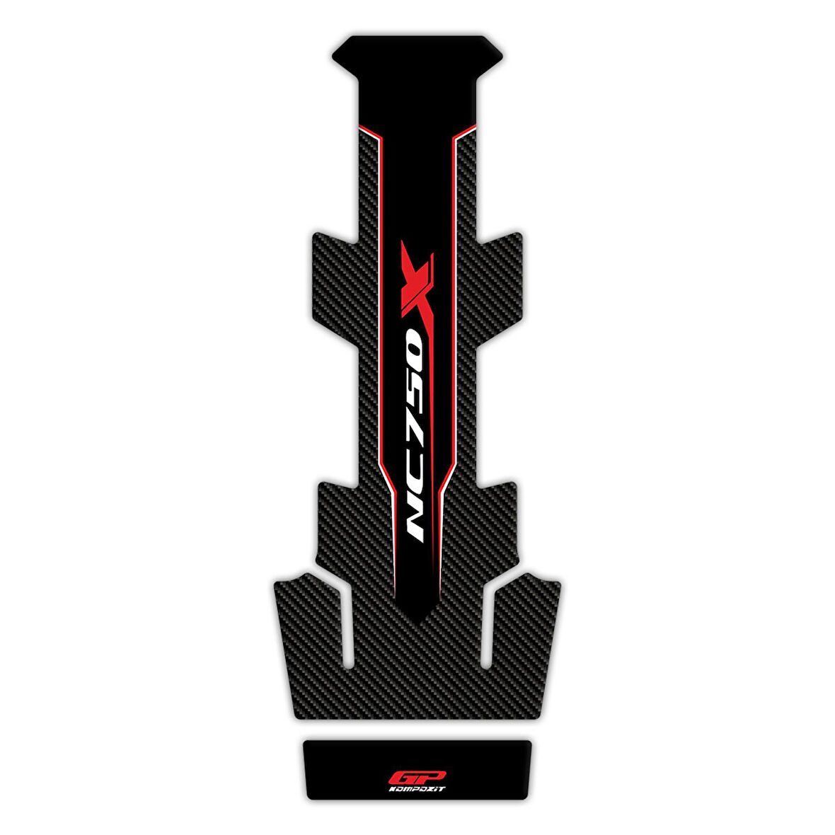 GP Kompozit Honda NC 750 X 2016-2020 Uyumlu Tank Pad Kırmızı