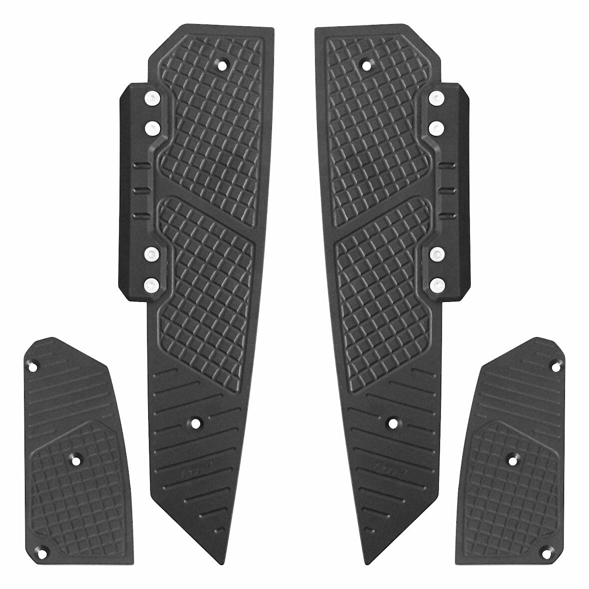 GP Kompozit Honda Forza 250 2018-2025 Uyumlu Basamak Alüminyum Siyah