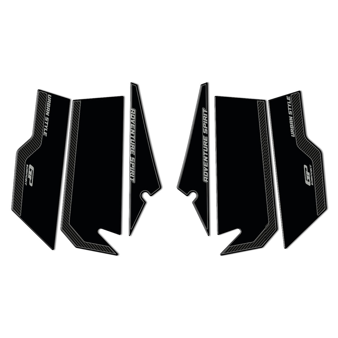 GP Kompozit Honda ADV 350 2023-2025 Uyumlu Yan Pad Karbon