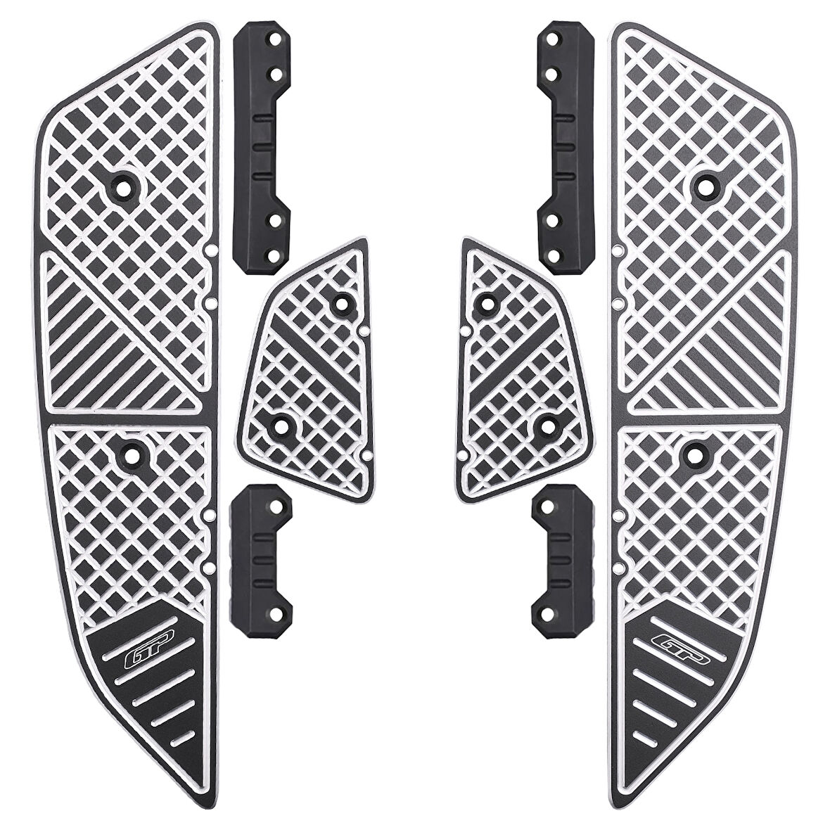 GP Kompozit Honda PCX 125 2025 Uyumlu Basamak Alüminyum Siyah