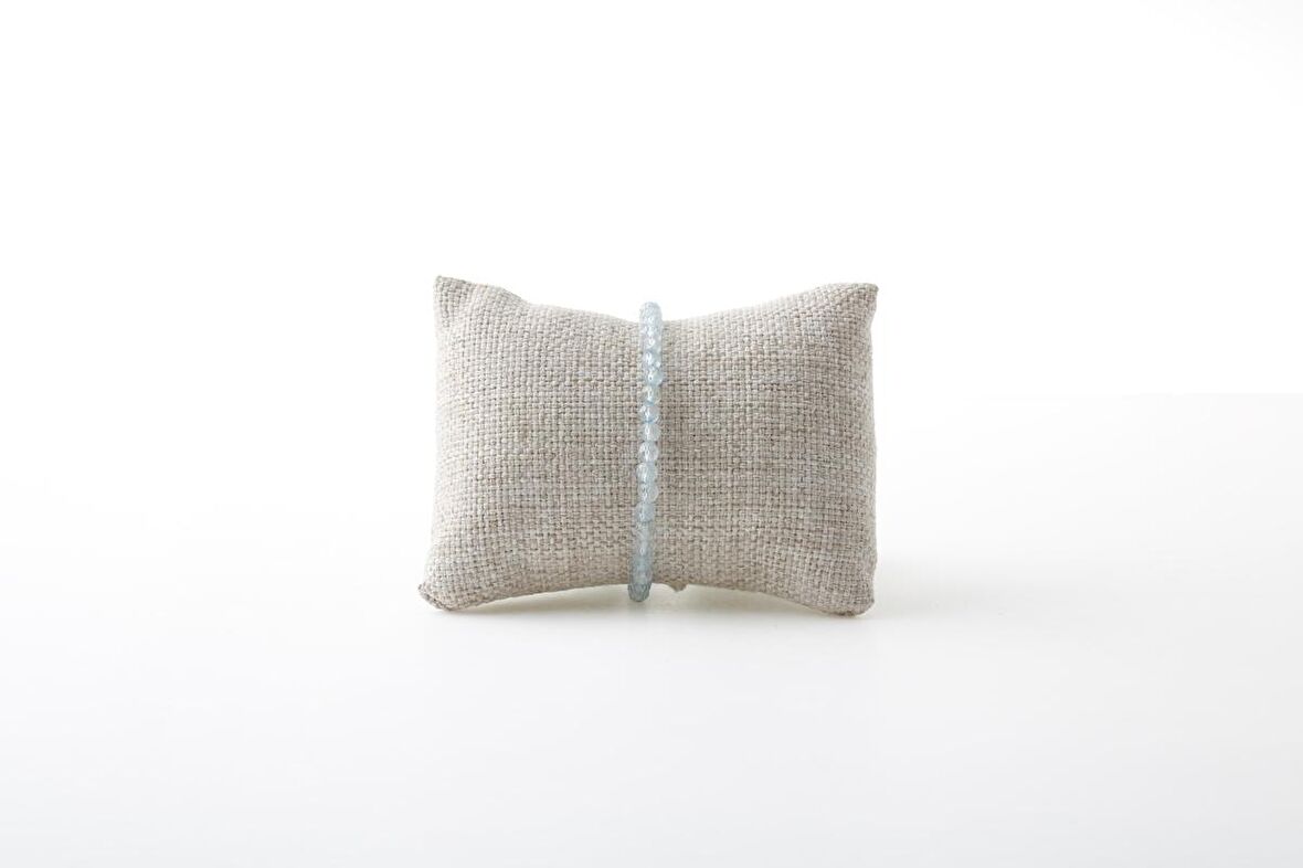 Akuamarin 4mm Doğal Taş Bileklik