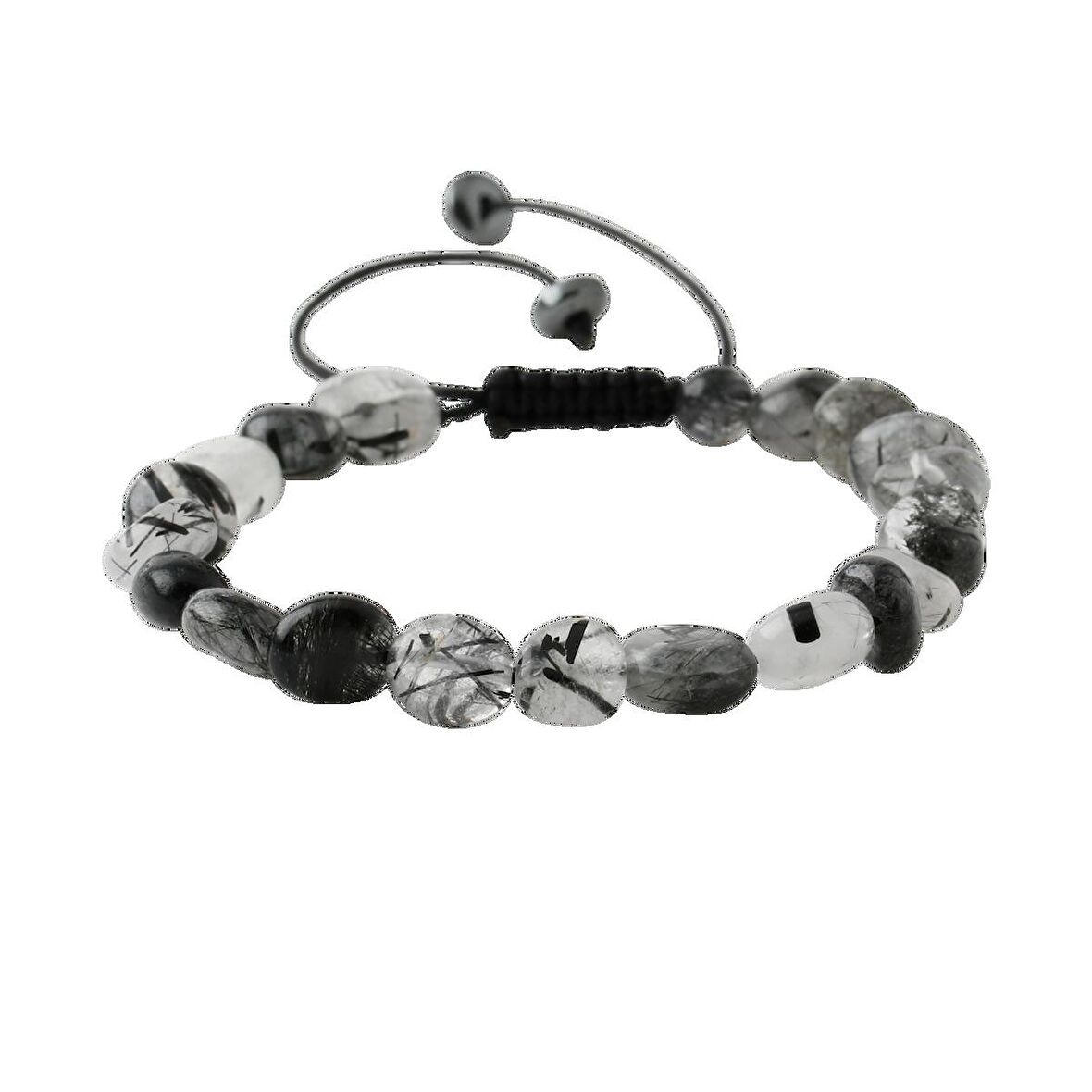 Rutilli Kuvars Natürel Kesim Doğal Taş Bileklik