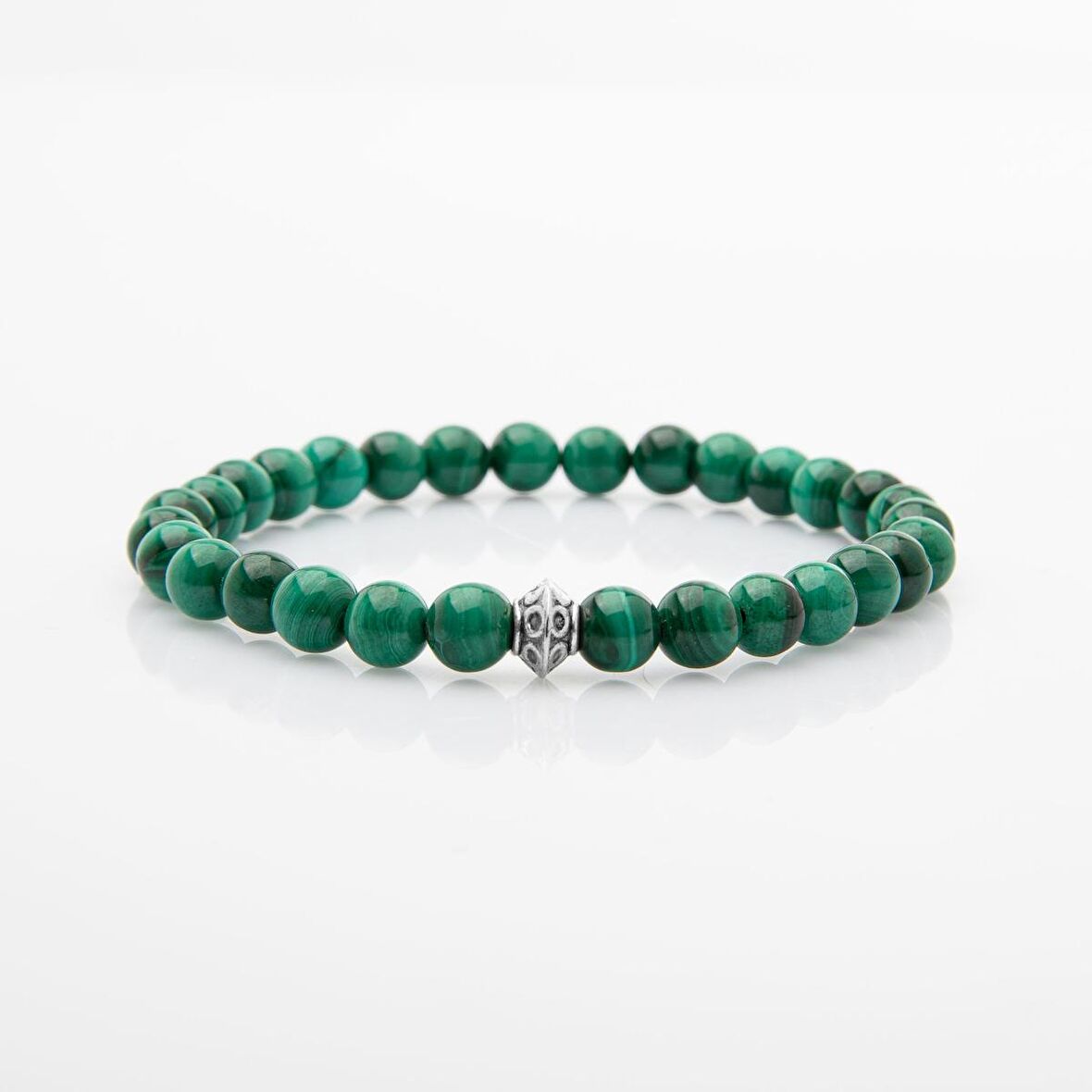 Malakit 6mm Doğal Taş Bileklik