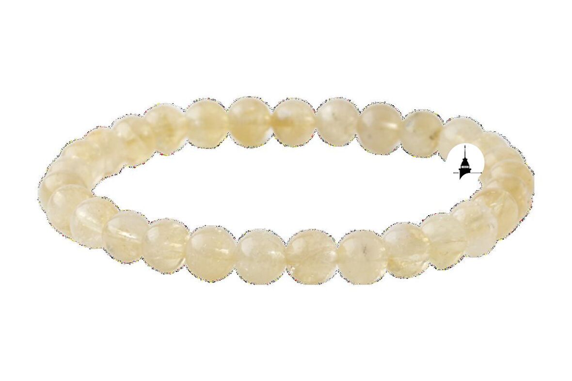 Sitrin 6mm Doğal Taş Bileklik