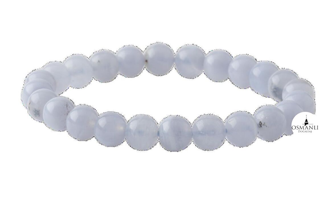 Mavi Akik 6mm Doğal Taş Bileklik