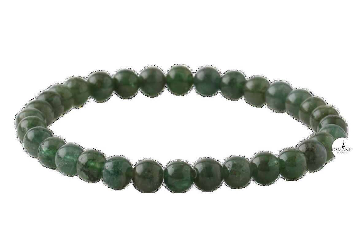 Yeşil Apatit 6mm Doğal Taş Bileklik