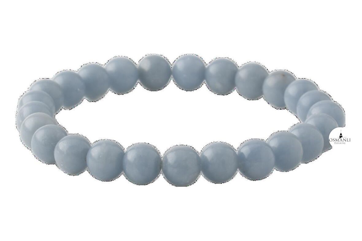 Anjelit 8mm Doğal Taş Bileklik