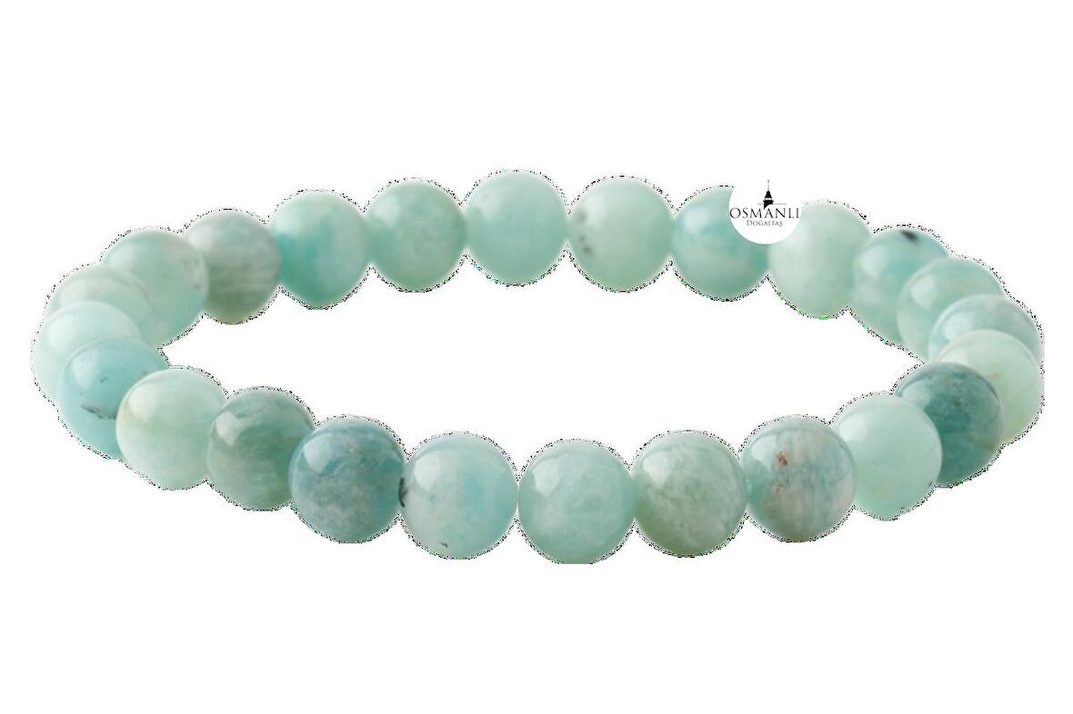 Amazonit 8mm Doğal Taş Bileklik