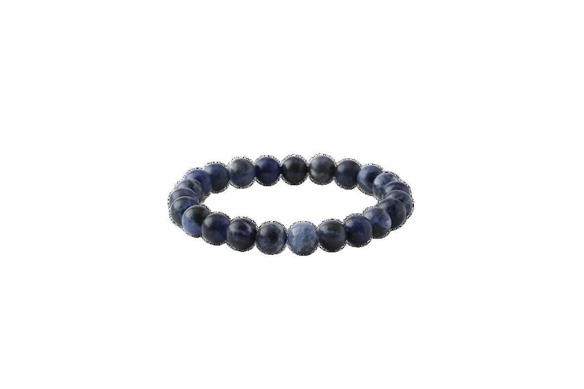 Sodalit 10mm Doğal Taş Bileklik