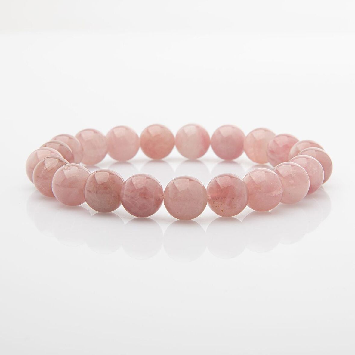 Pembe Kuvars (Gül Kuvars) 10mm Doğal Taş Bileklik