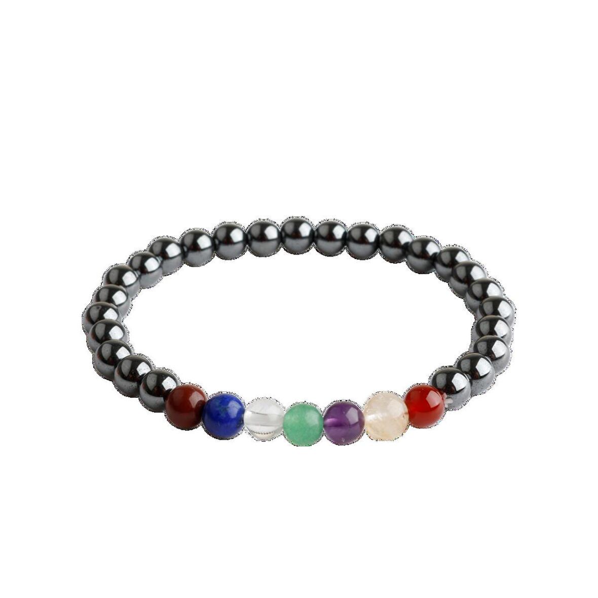 Çakra Bileklik Ametist, Jasper, Akik, Kuvars, Lapis