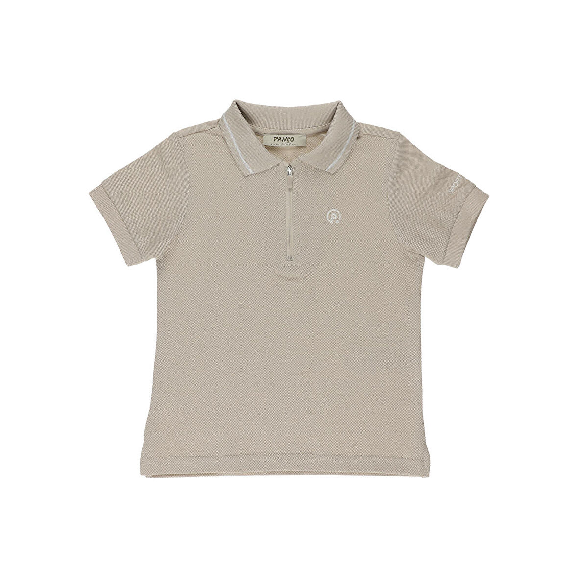 Panço Erkek Çocuk Triko Yakalı Pike T-shirt Sarı