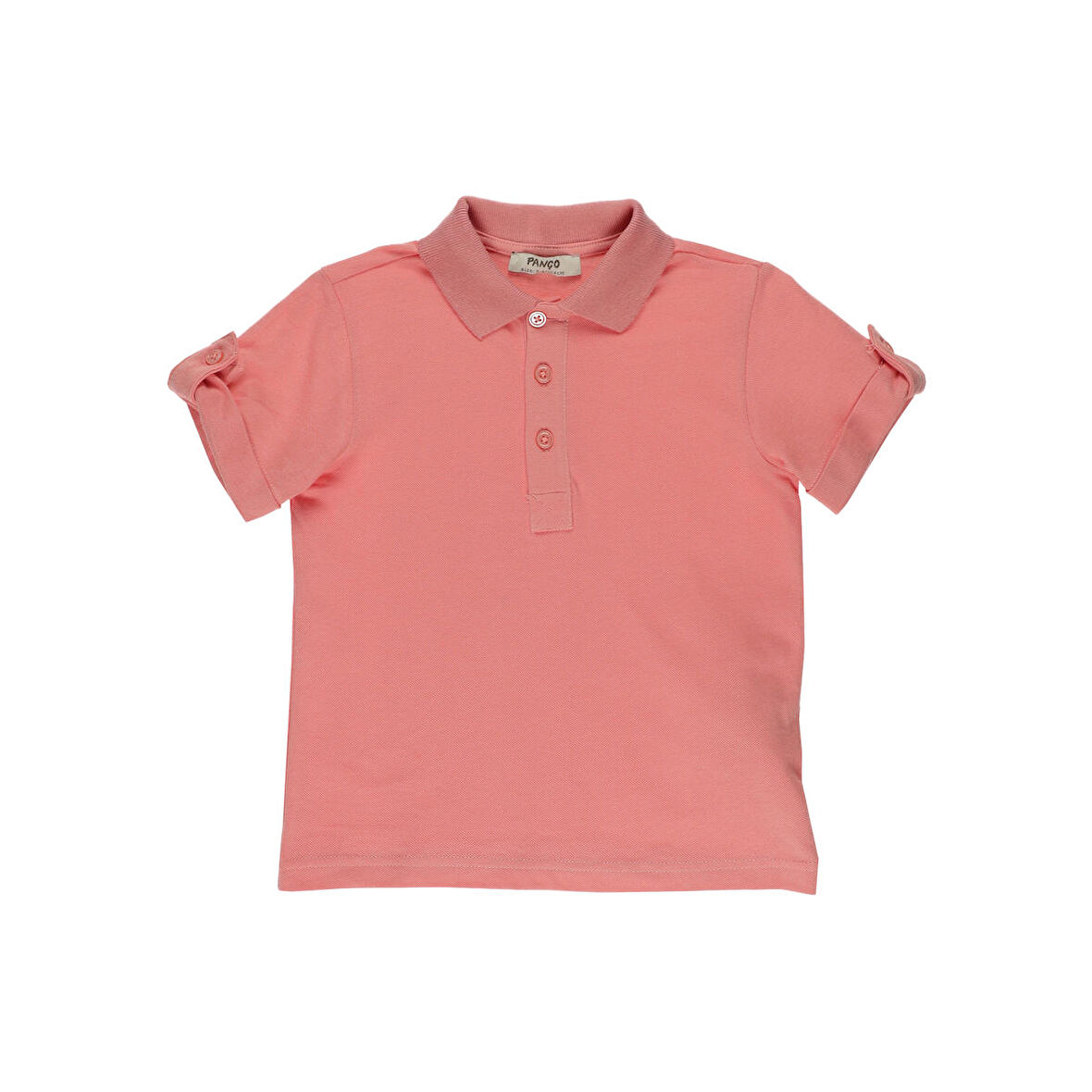 Panço Erkek Çocuk Polo Yaka T-Shirt Somon