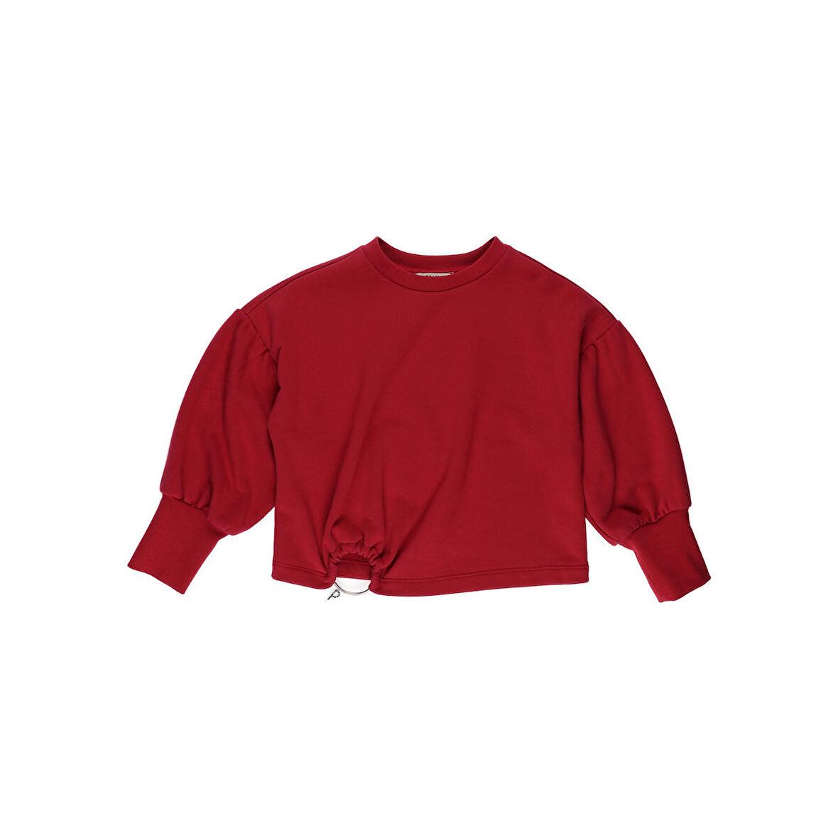 Panço Kız Çocuk Aksesuar Detaylı Sweatshirt Siyah