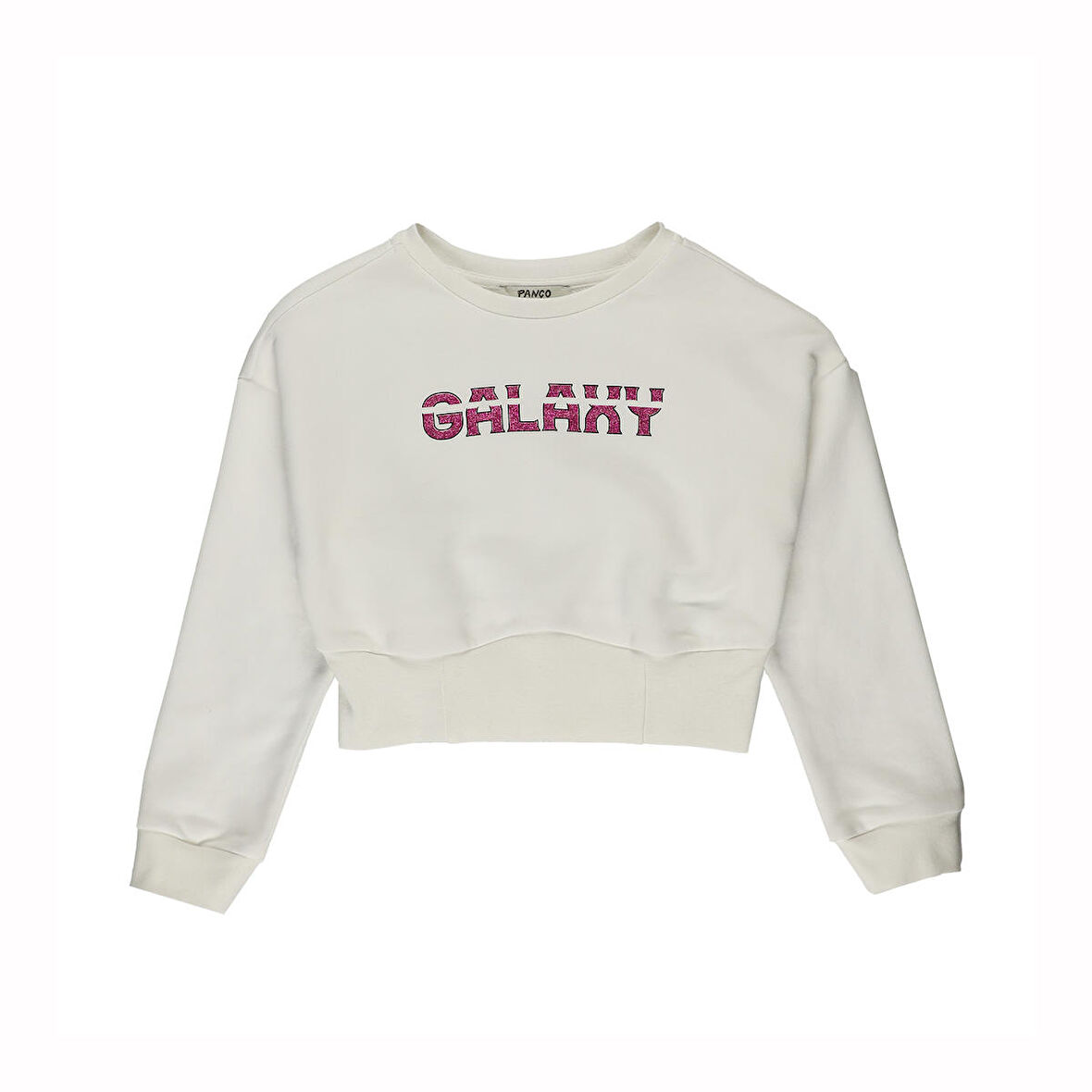 Panço Kız Çocuk Parlak Baskı Detaylı Sweatshirt Fuşya