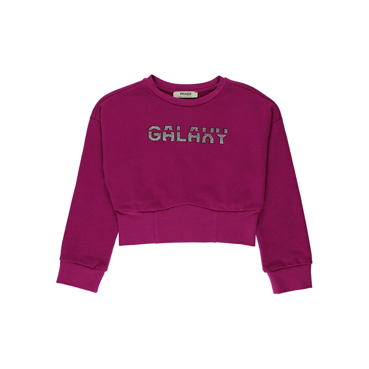Panço Kız Çocuk Parlak Baskı Detaylı Sweatshirt Fuşya