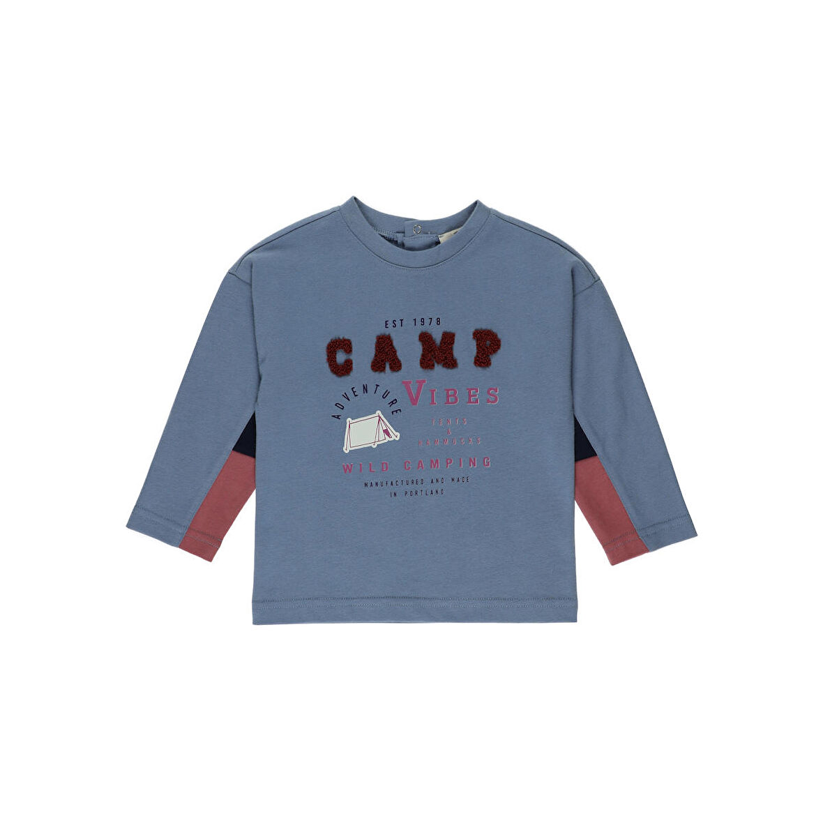 Panço Erkek Çocuk Baskılı T-Shirt Mavi