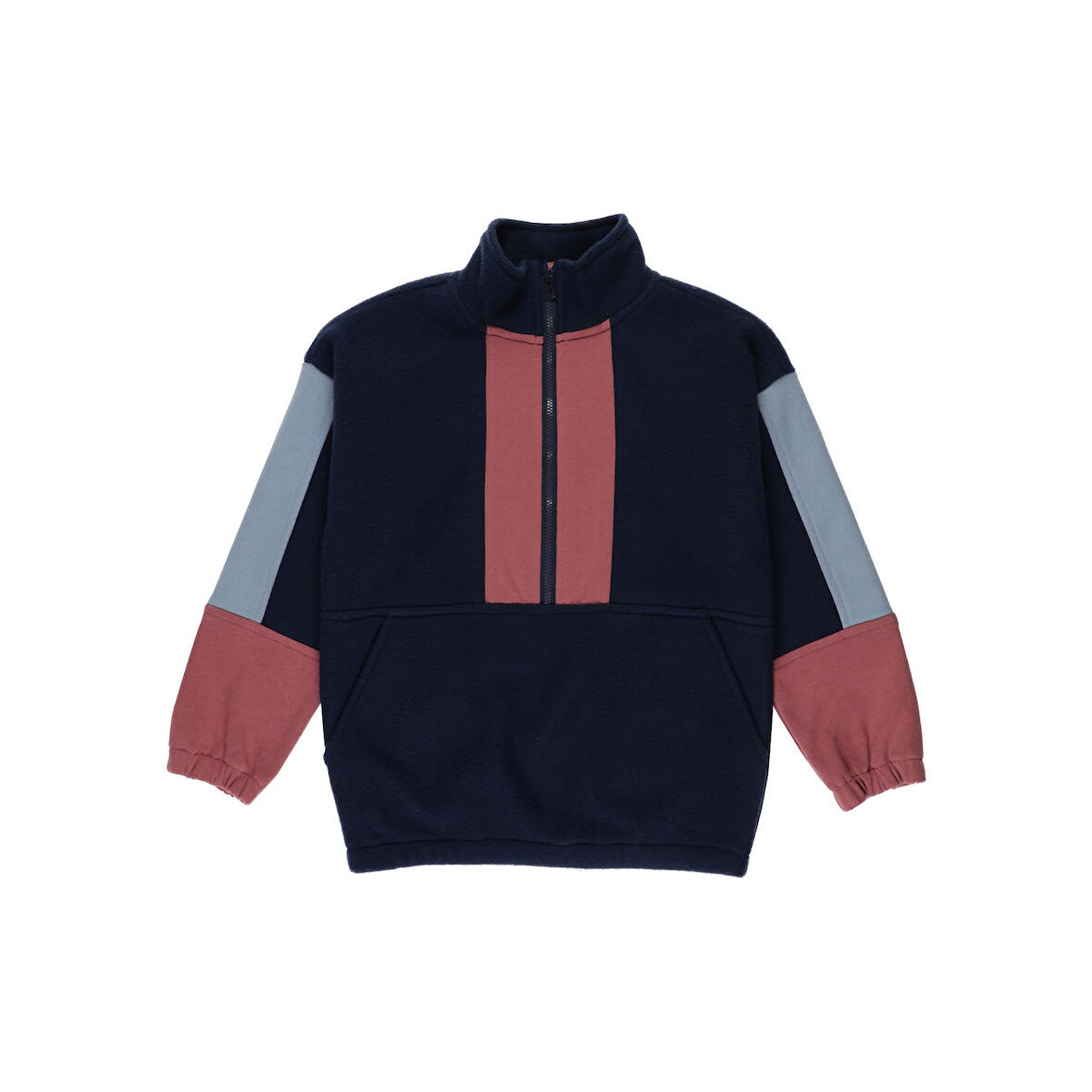 Panço Erkek Çocuk Polar Sweatshirt Lacivert