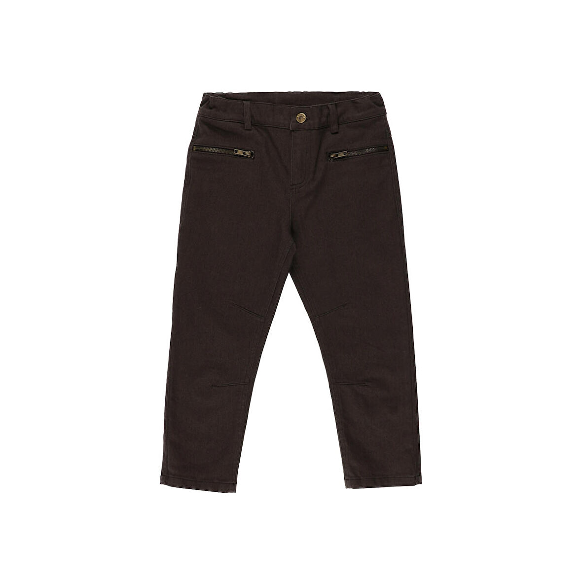Panço Erkek Çocuk Düğmeli Pantolon Kahve