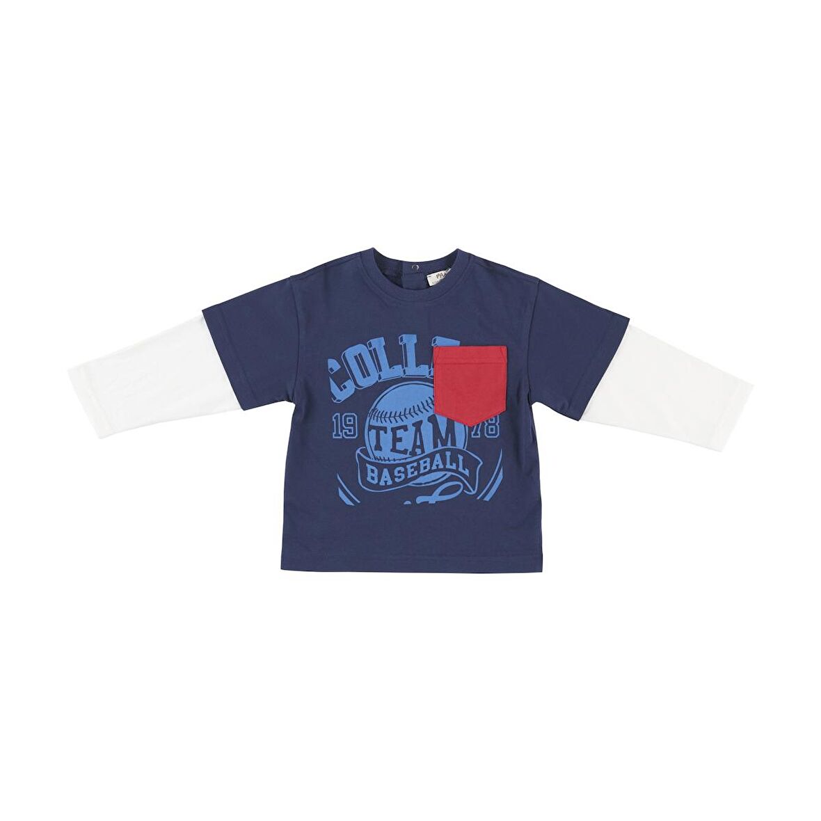 Panço Erkek Çocuk Baskılı T-Shirt Lacivert