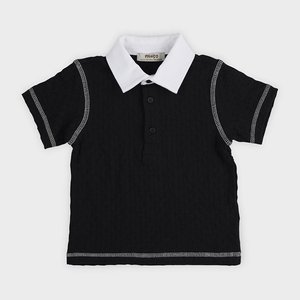 Erkek Çocuk Kontrast T-Shirt Beyaz