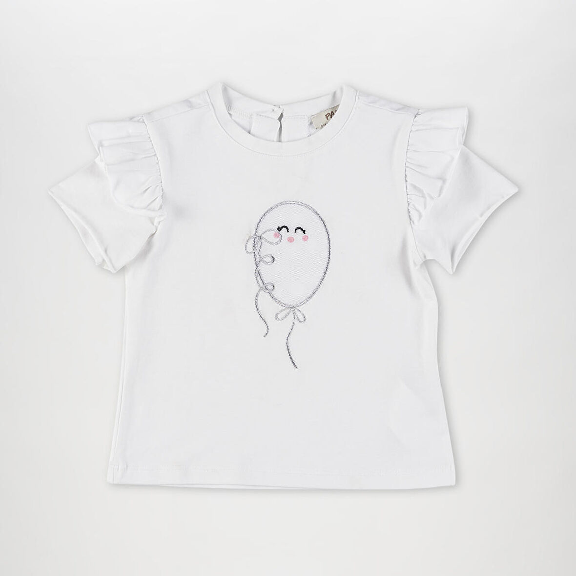 Kız Çocuk Fiyonk Detaylı Fisto Bluz Ekru